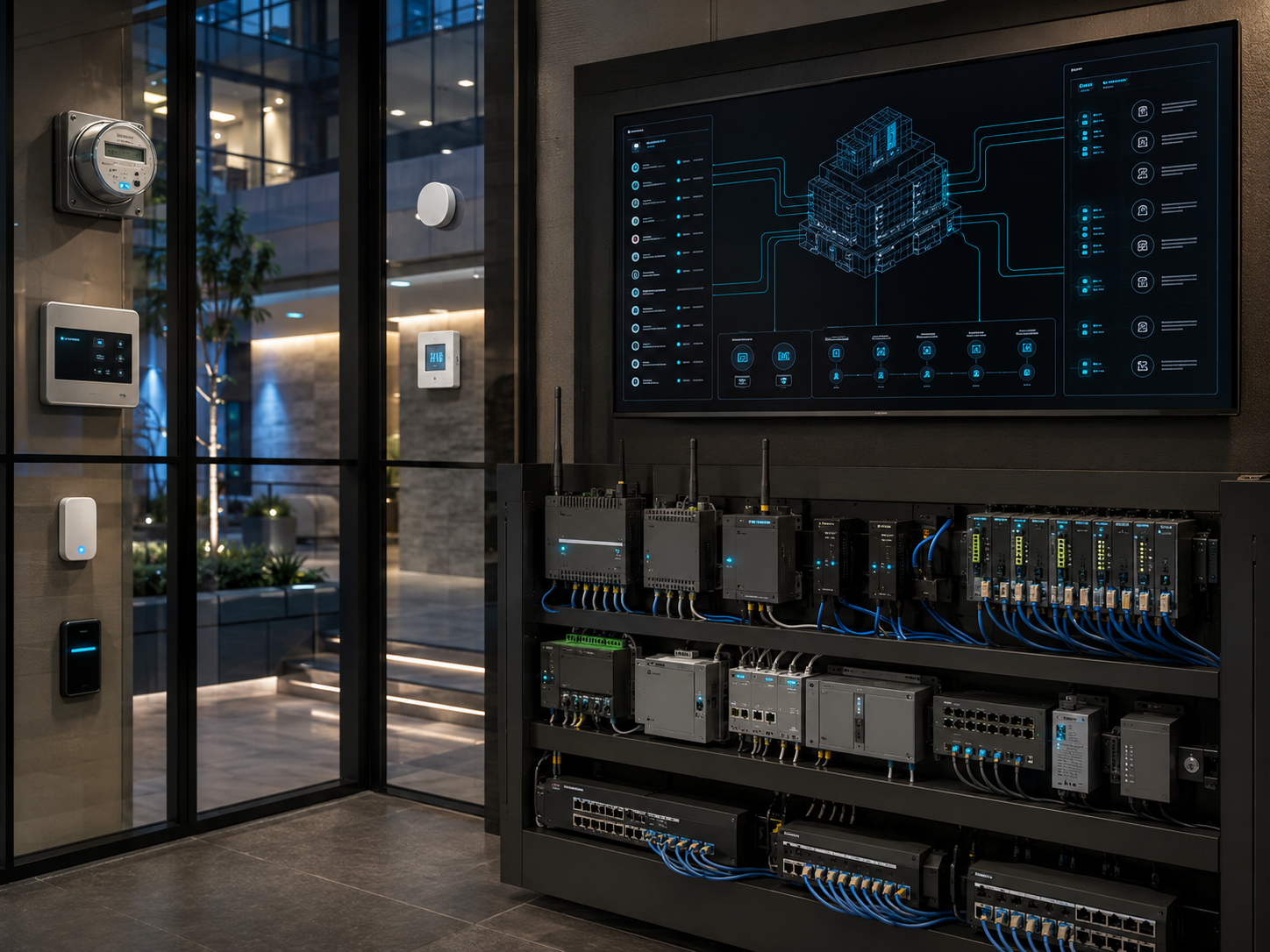 IoT-connected commercial building systems